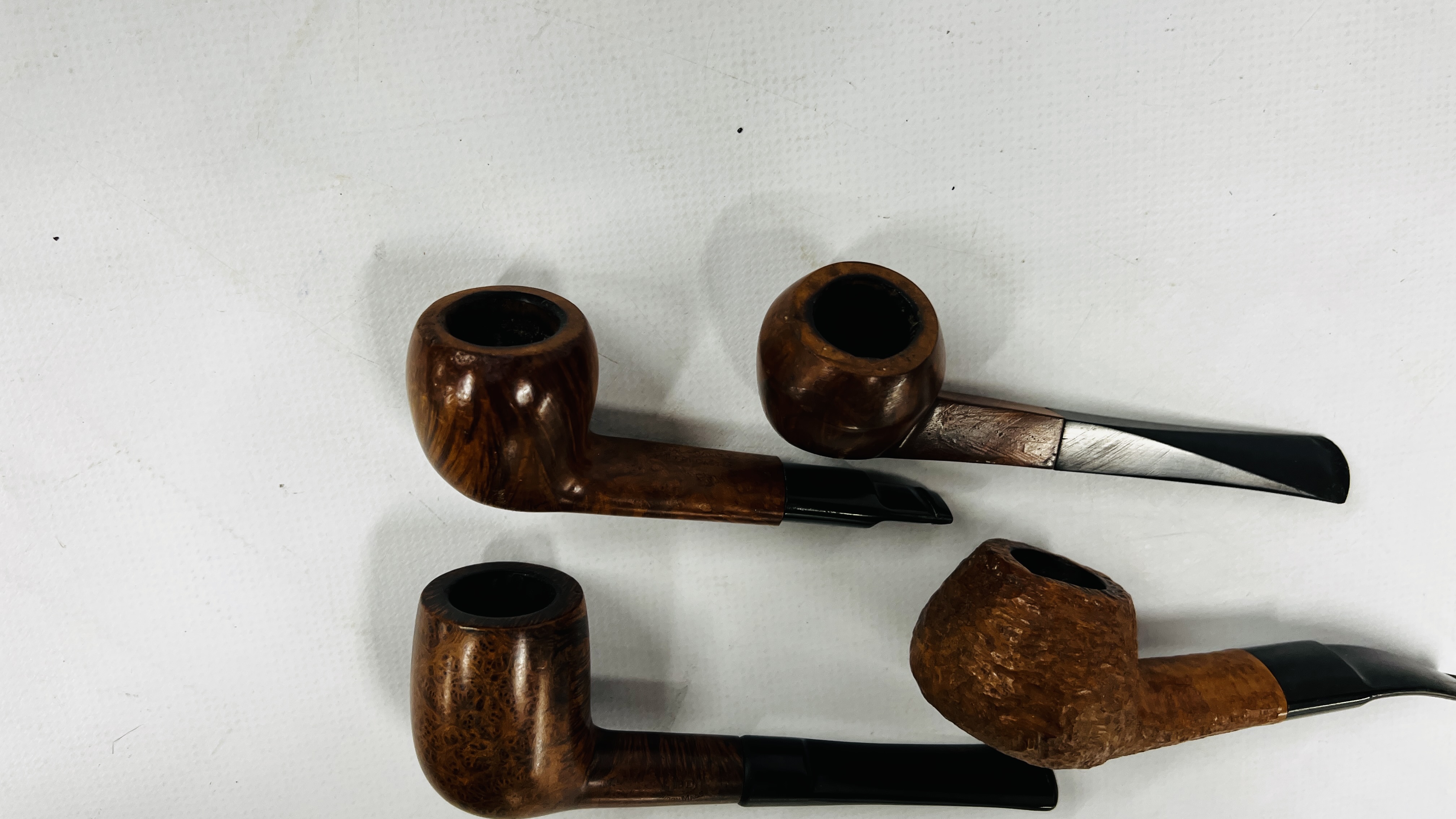 A GROUP OF 5 VINTAGE TOBACCO SMOKING PIPES TO INCLUDE EXAMPLES MARKED F & T, HARDCASTLE ETC. - Image 6 of 12