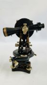 A VINTAGE BRASS THEODOLITE STAMPED "TROUGHTON & SUMMS", LONDON NORWICH WATER WORKS COMPANY.