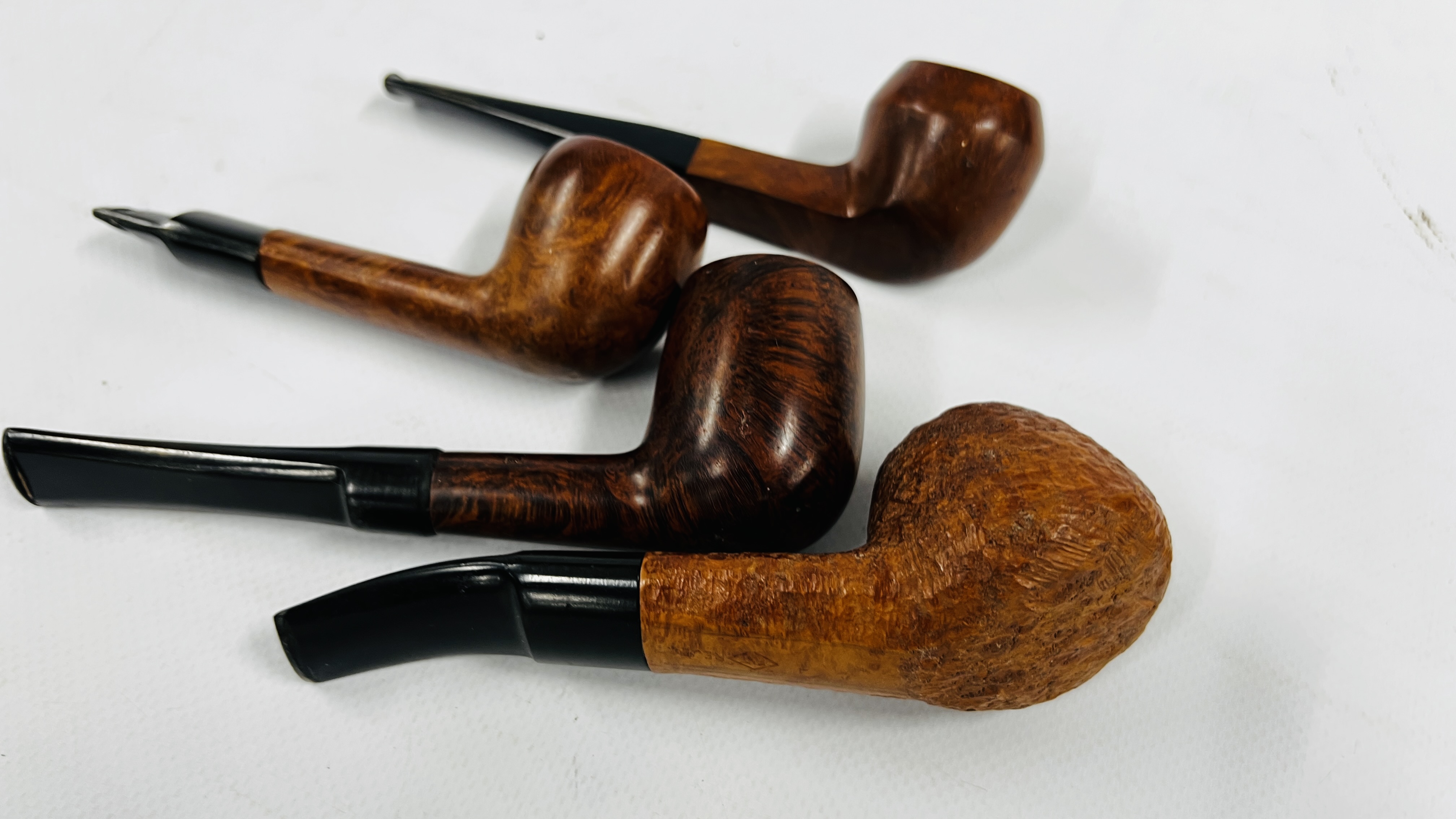 A GROUP OF 5 VINTAGE TOBACCO SMOKING PIPES TO INCLUDE EXAMPLES MARKED F & T, HARDCASTLE ETC. - Image 9 of 12