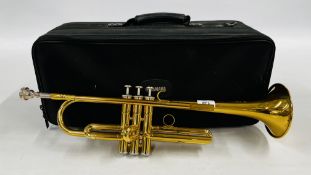 A CASED YAMAHA O CLASS TRUMPET A/F.