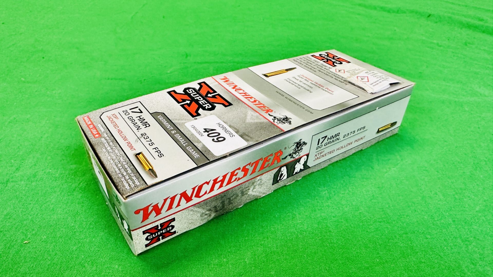 250 X WINCHESTER SUPER X 17 HMR 20 GRAIN 2375 FPS XTP JACKETED HOLLOW POINT AMMUNITION ROUNDS -