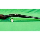 MIDLAND 12 BORE SIDE BY SIDE SHOTGUN, #105959, SIDE LOCK 25" BARRELS, FULL CHOKE 14",