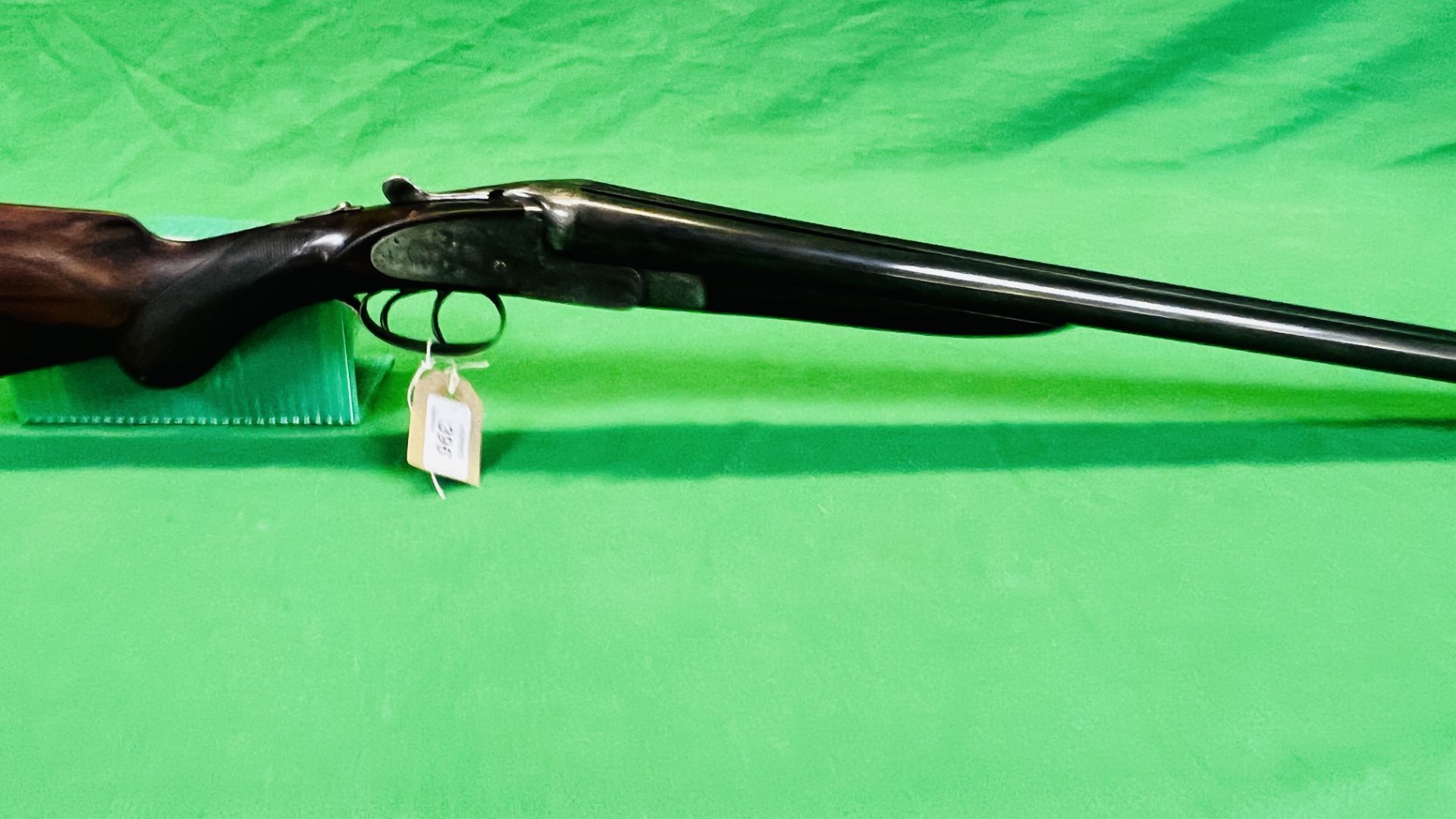 MIDLAND 12 BORE SIDE BY SIDE SHOTGUN, #105959, SIDE LOCK 25" BARRELS, FULL CHOKE 14",