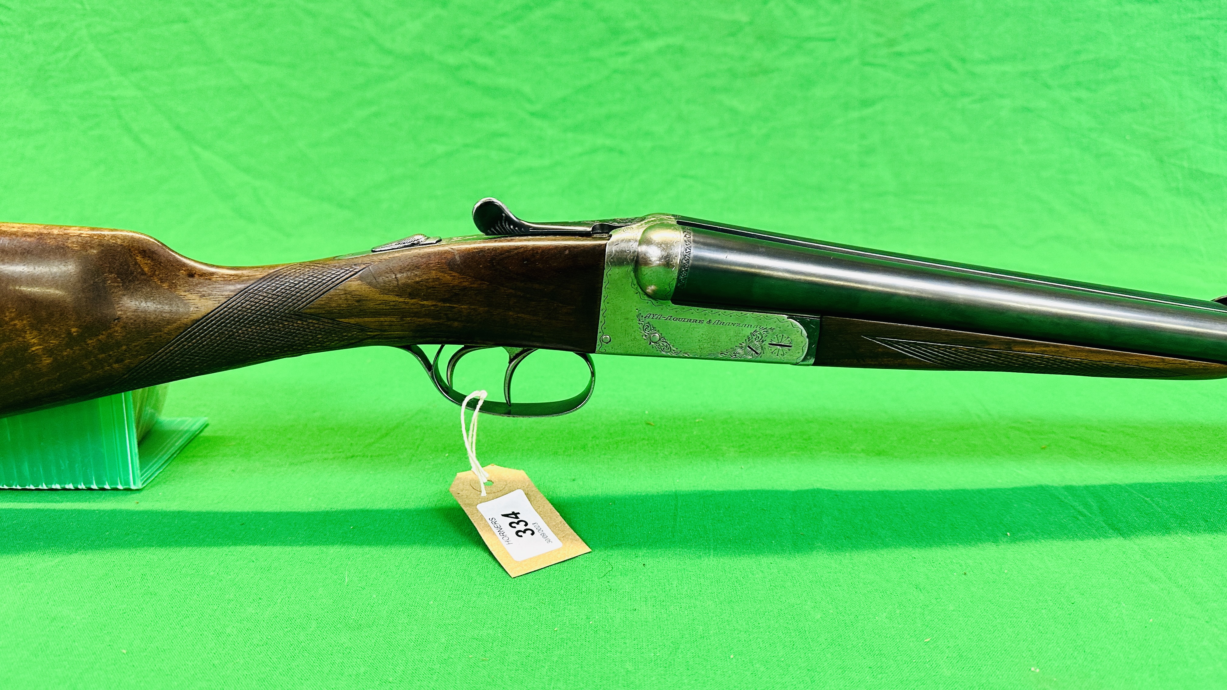 AYA 12 BORE SIDE BY SIDE SHOTGUN # 179840 28 INCH BARRELS, - Image 3 of 16