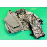 A BLUE RIBAND COUNTRY CLOTHING TWEED COAT SIZE XXL + JACKAL TRAKKER XXL WATERPROOF CAMOUFLAGE COAT