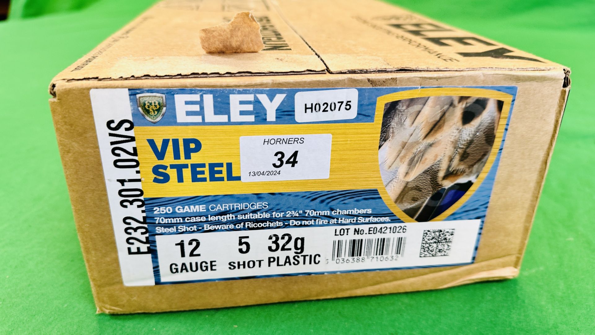 250 X ELEY VIP STEEL 12 GAUGE 32G 5 SHOT PLASTIC WAD CARTRIDGES - (TO BE COLLECTED IN PERSON BY - Bild 2 aus 3