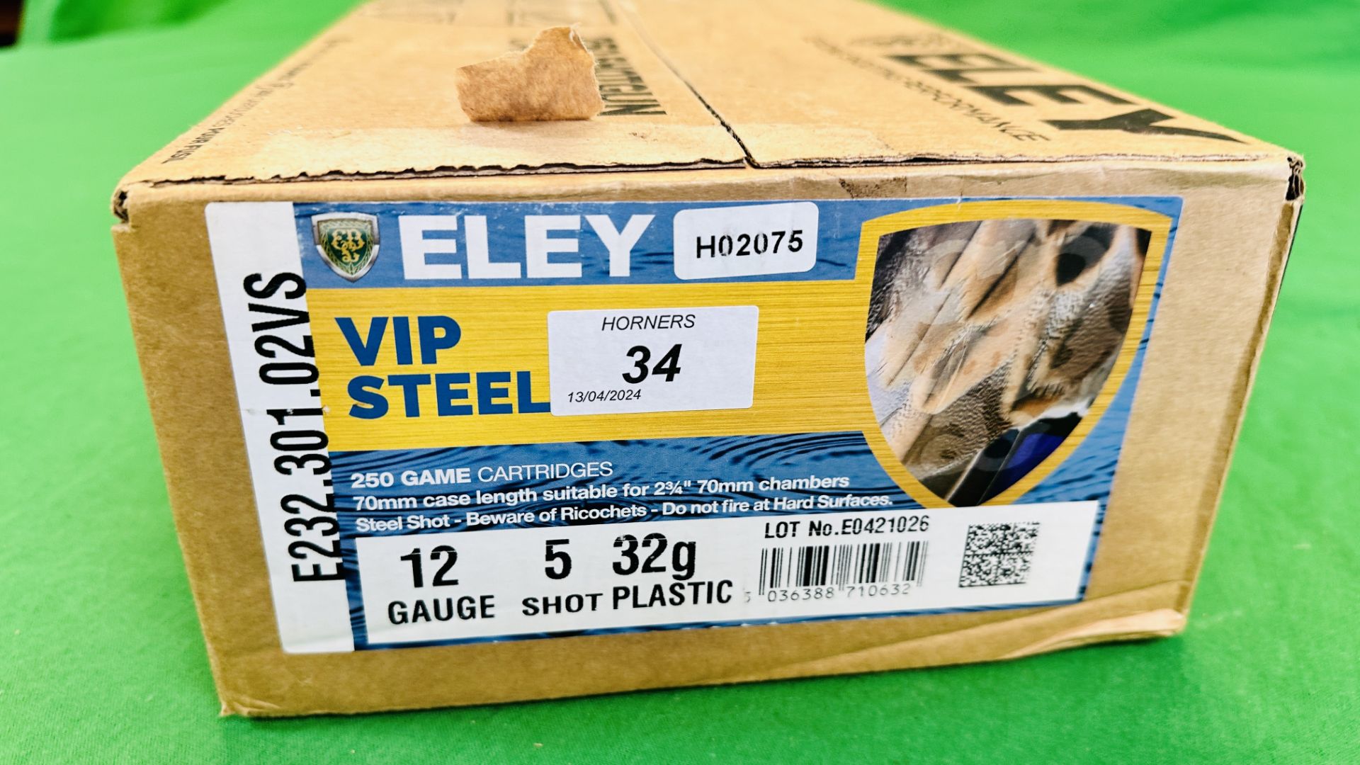 250 X ELEY VIP STEEL 12 GAUGE 32G 5 SHOT PLASTIC WAD CARTRIDGES - (TO BE COLLECTED IN PERSON BY - Image 2 of 3