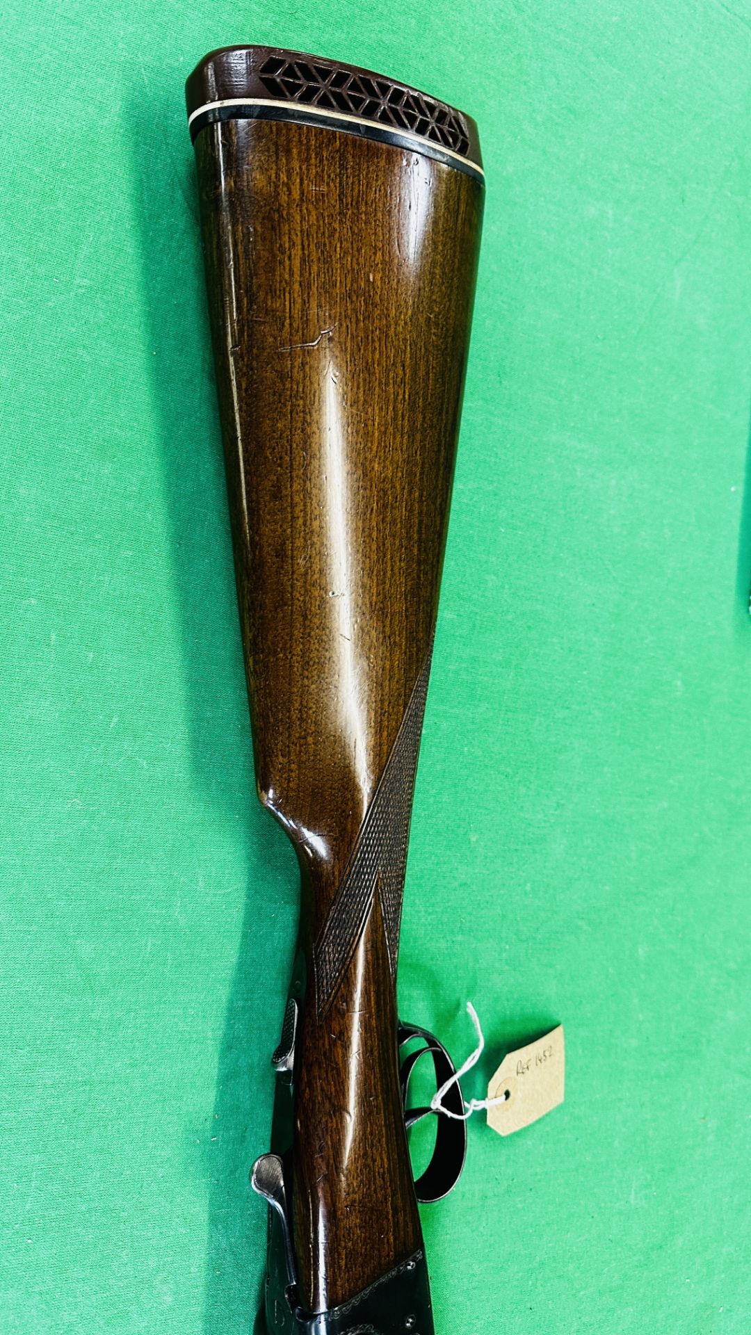 ZABALA 12 GAUGE SIDE BY SIDE SHOTGUN #192092 WITH GREEN PADDED GUN SLEEVE - (REF: 1452) - (ALL GUNS - Image 3 of 16