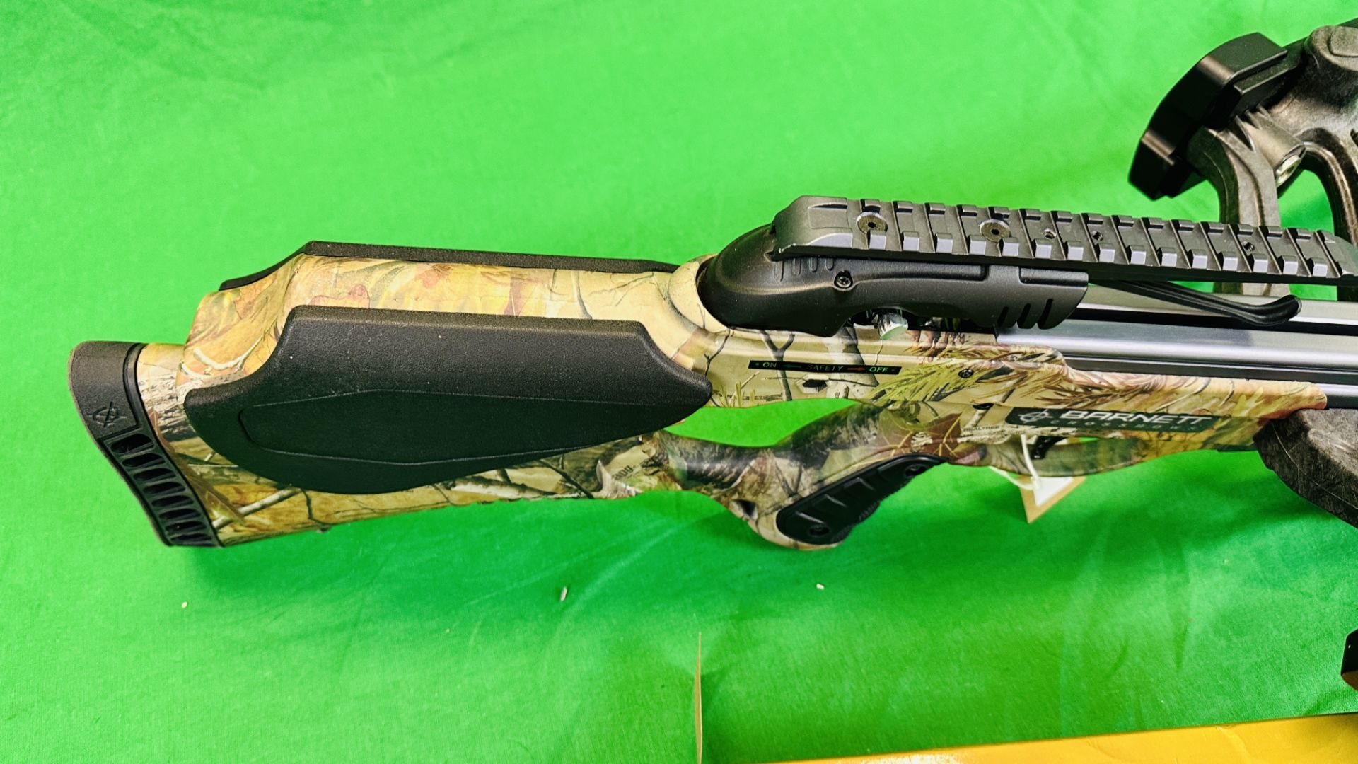 BARNETT "VENGANCE" COMPOUND CROSSBOW COMPLETE WITH THREE CARBON FIBRE CROSSBOW BOLTS, QUIVER, - Image 14 of 35