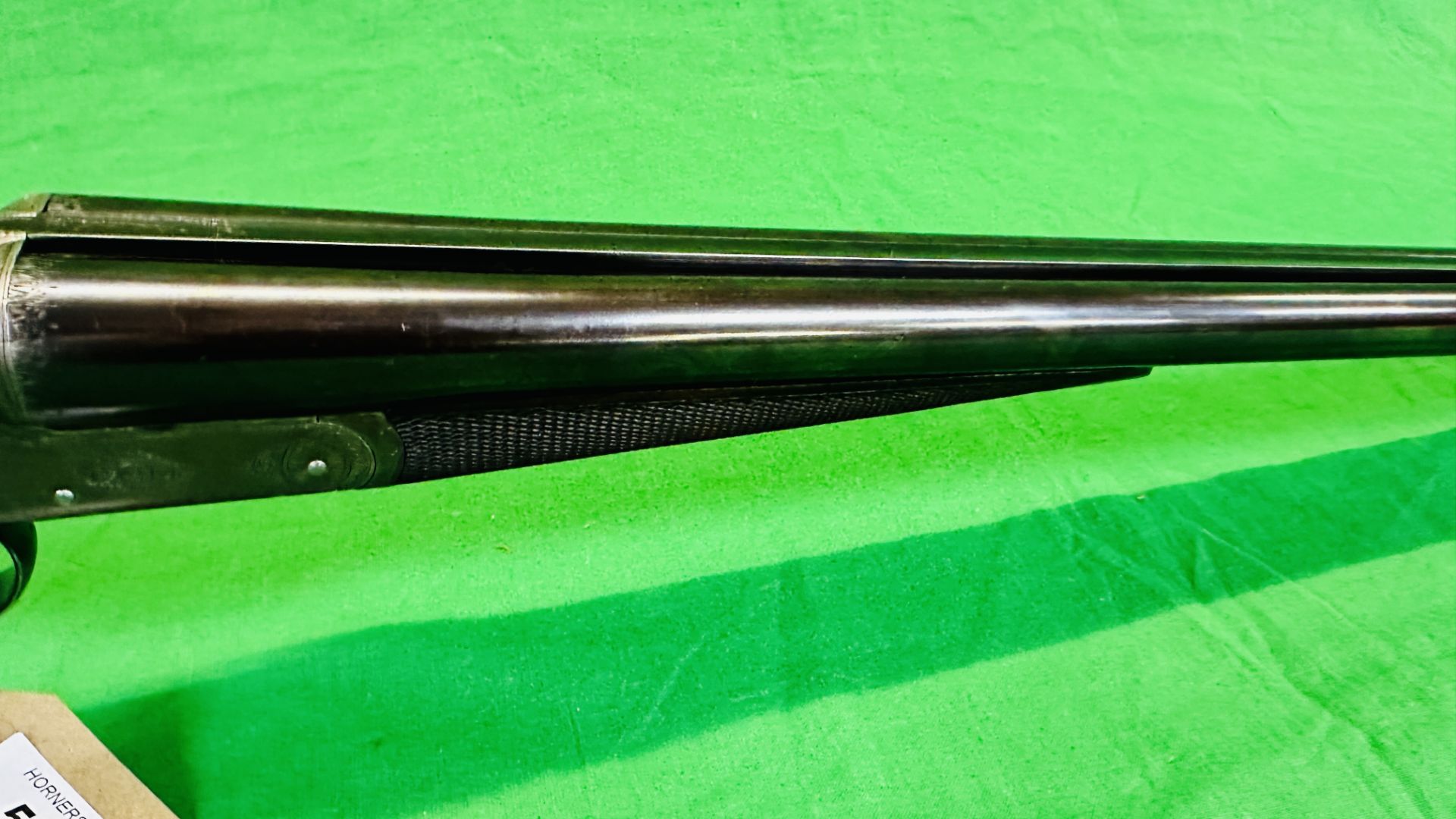 CHUBB 12 BORE SIDE BY SIDE SHOTGUN #1233 (BOXLOCK CYLINDER MECHANISM REPLACED), BSA BARRELS, - Image 7 of 16
