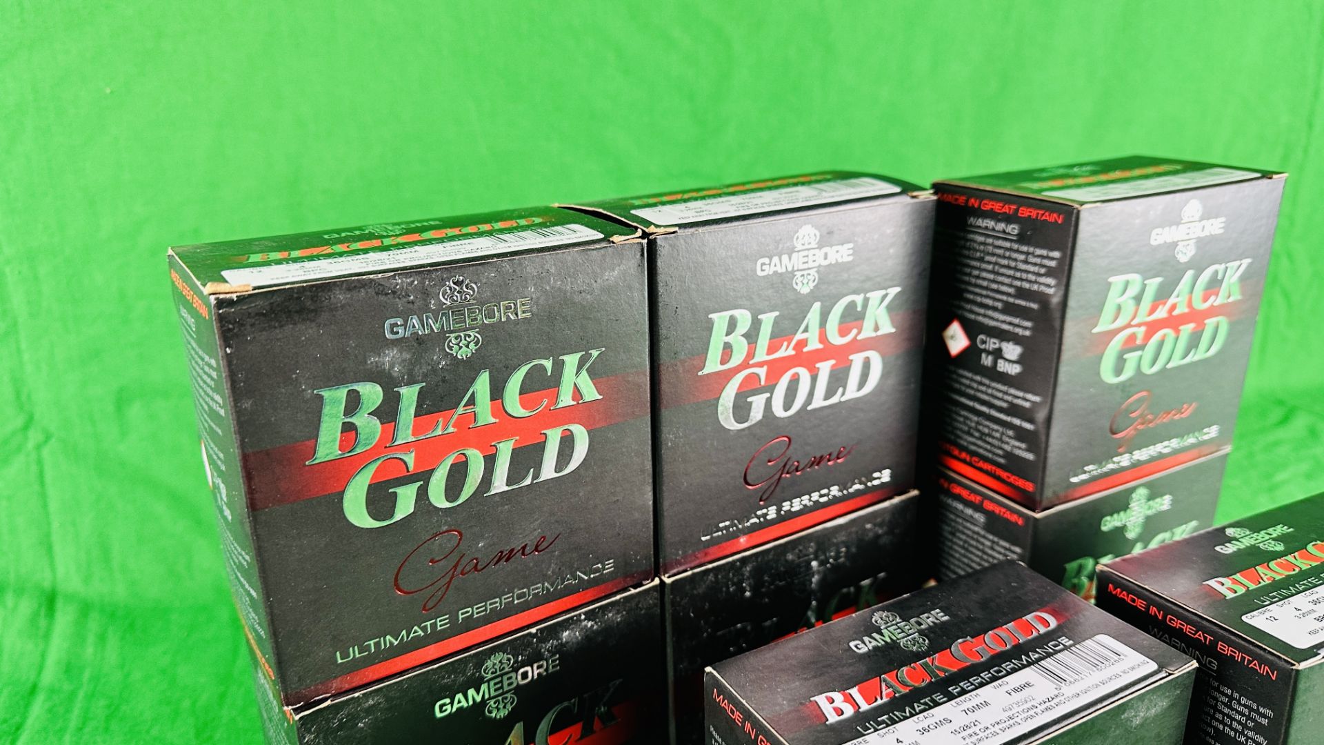 200 X GAMEBORE BLACK GOLD 12 GAUGE 4 SHOT 36GM FIBRE WAD CARTRIDGES - (TO BE COLLECTED IN PERSON - Image 4 of 4
