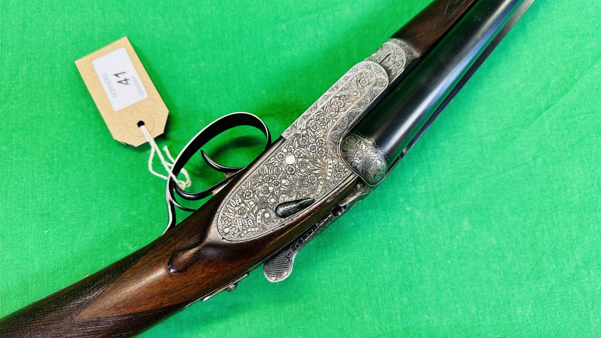 AYA 12 BORE SIDE BY SIDE SHOTGUN #342157 25" BARREL SIDE LOCK, - Image 9 of 21