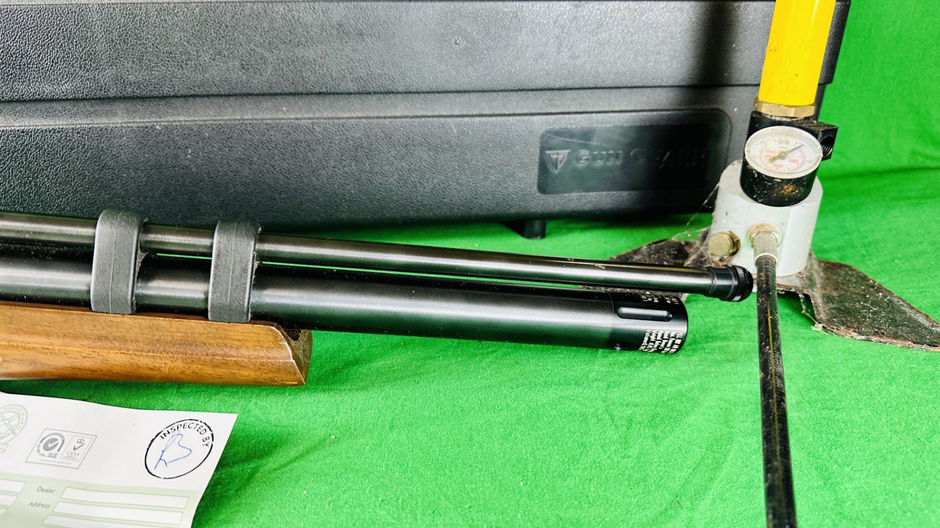 HATSAN AT44-10 PCP MULTI SHOT SIDE LEVER AIR RIFLE, COMPLETE WITH TWO 10 SHOT MAGAZINES, - Image 6 of 17