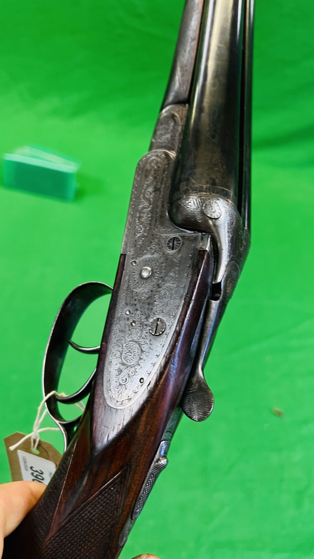 MIDLAND 12 BORE SIDE BY SIDE SHOTGUN, #105959, SIDE LOCK 25" BARRELS, FULL CHOKE 14", - Image 24 of 28