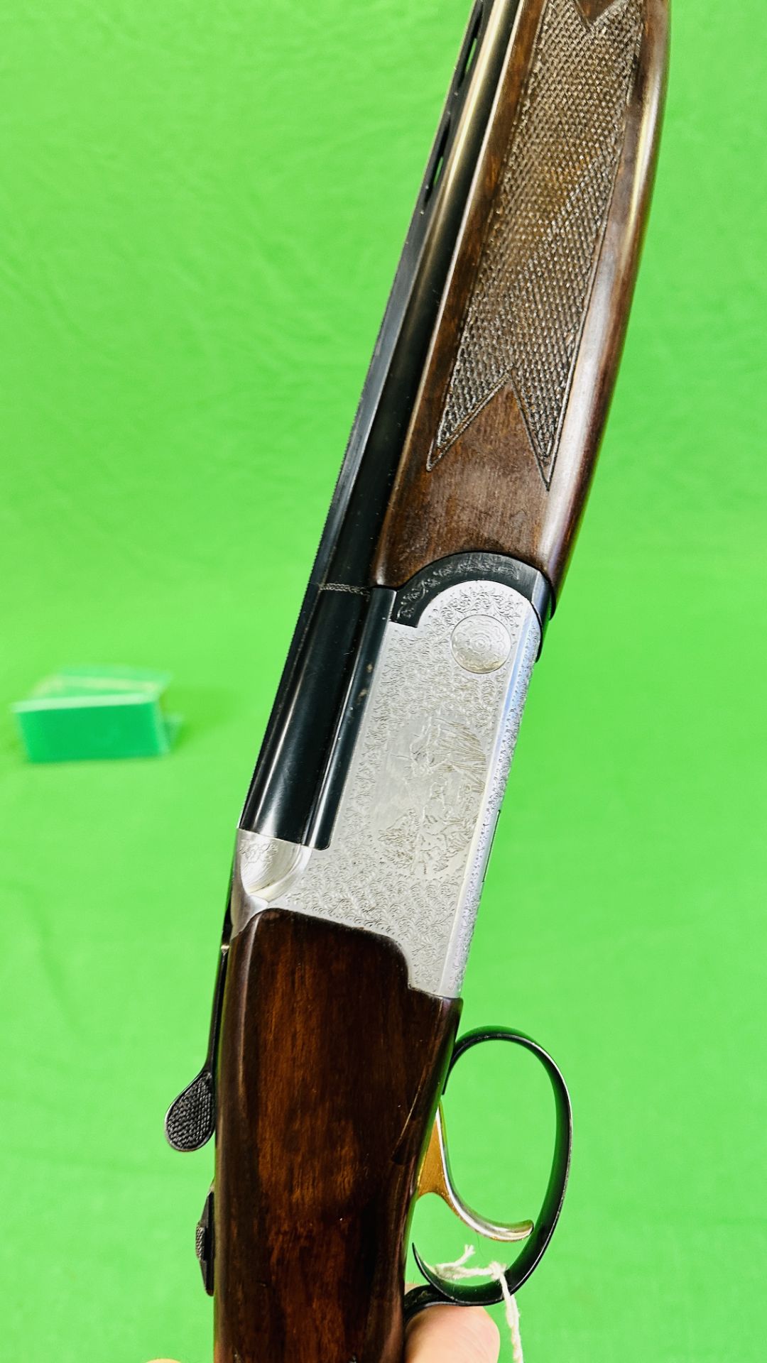 LINCOLN 12 BORE OVER AND UNDER SHOTGUN #54598, 271/2 " BARRELS, MULTI CHOKE, EJECTOR, - Image 16 of 17