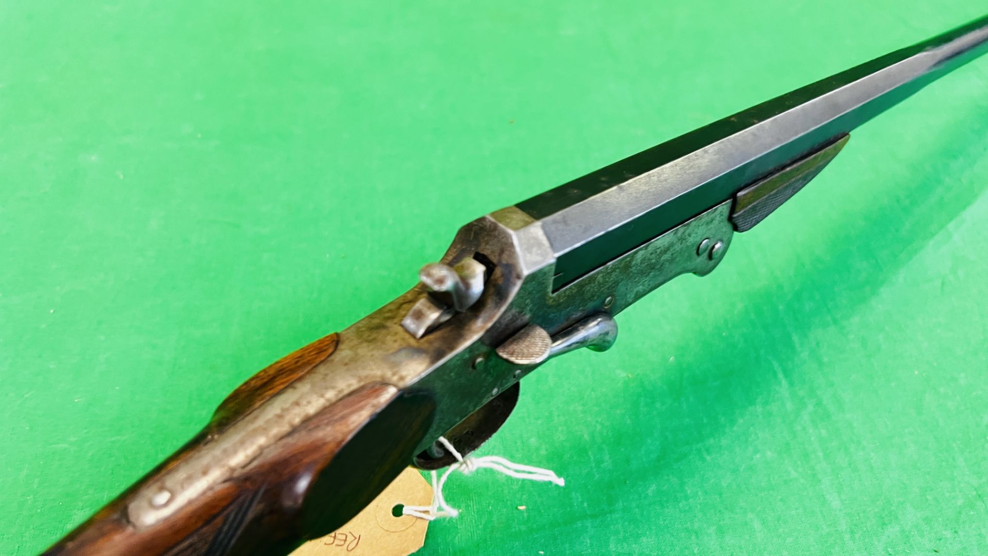 BELGIAN 20G SINGLE BARREL SHOTGUN WITH DOUBLE BACK FOLDING ACTION #7559 - (REF:1403) - (ALL GUNS TO - Image 6 of 13