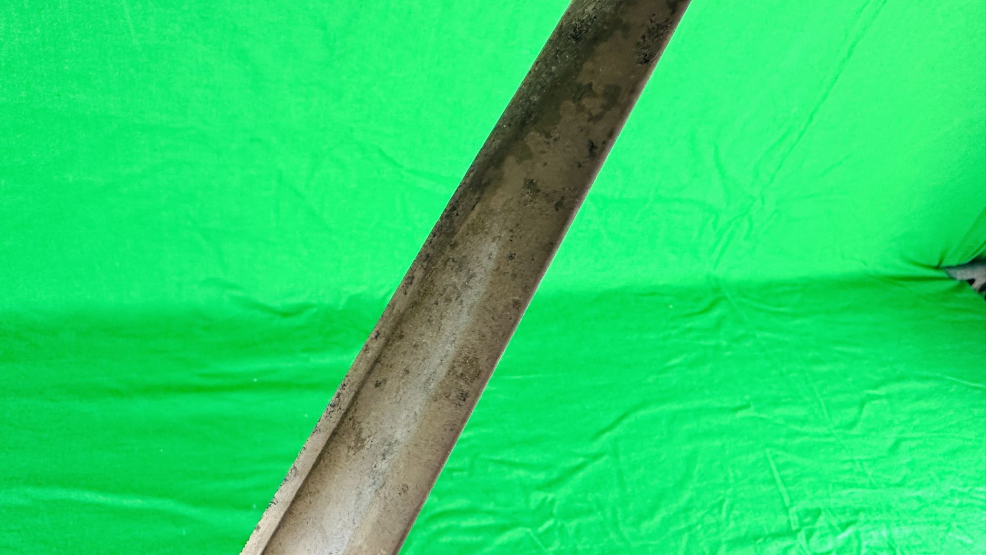 A LATE C19th CONTINENTAL BAYONET STAMPED V.R / S6 C 91 - NO POSTAGE OR PACKING AVAILABLE. - Bild 8 aus 16