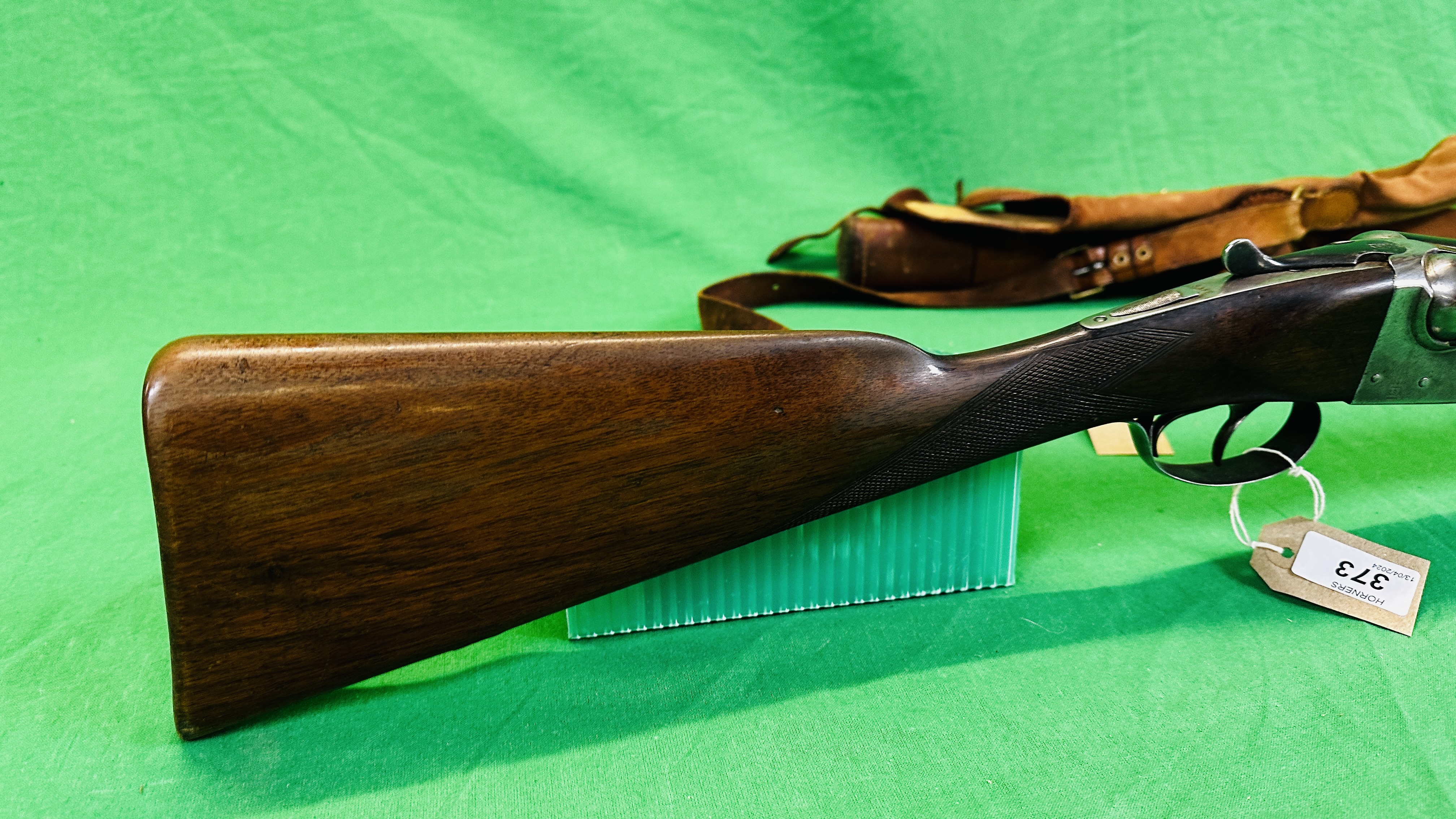 A BSA SIDE BY SIDE 12 BORE SHOTGUN, - Image 4 of 12