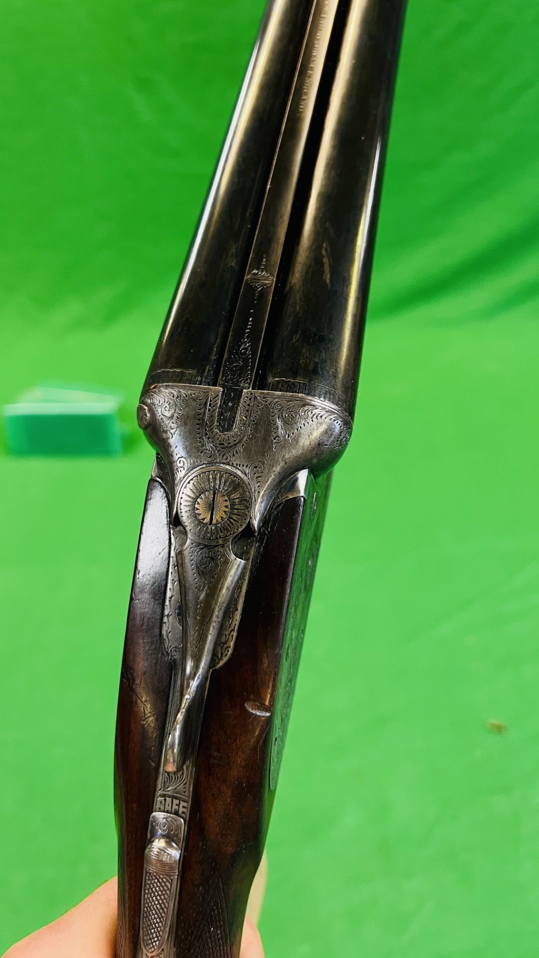 MIDLAND 12 BORE SIDE BY SIDE SHOTGUN, #105959, SIDE LOCK 25" BARRELS, FULL CHOKE 14", - Image 22 of 28