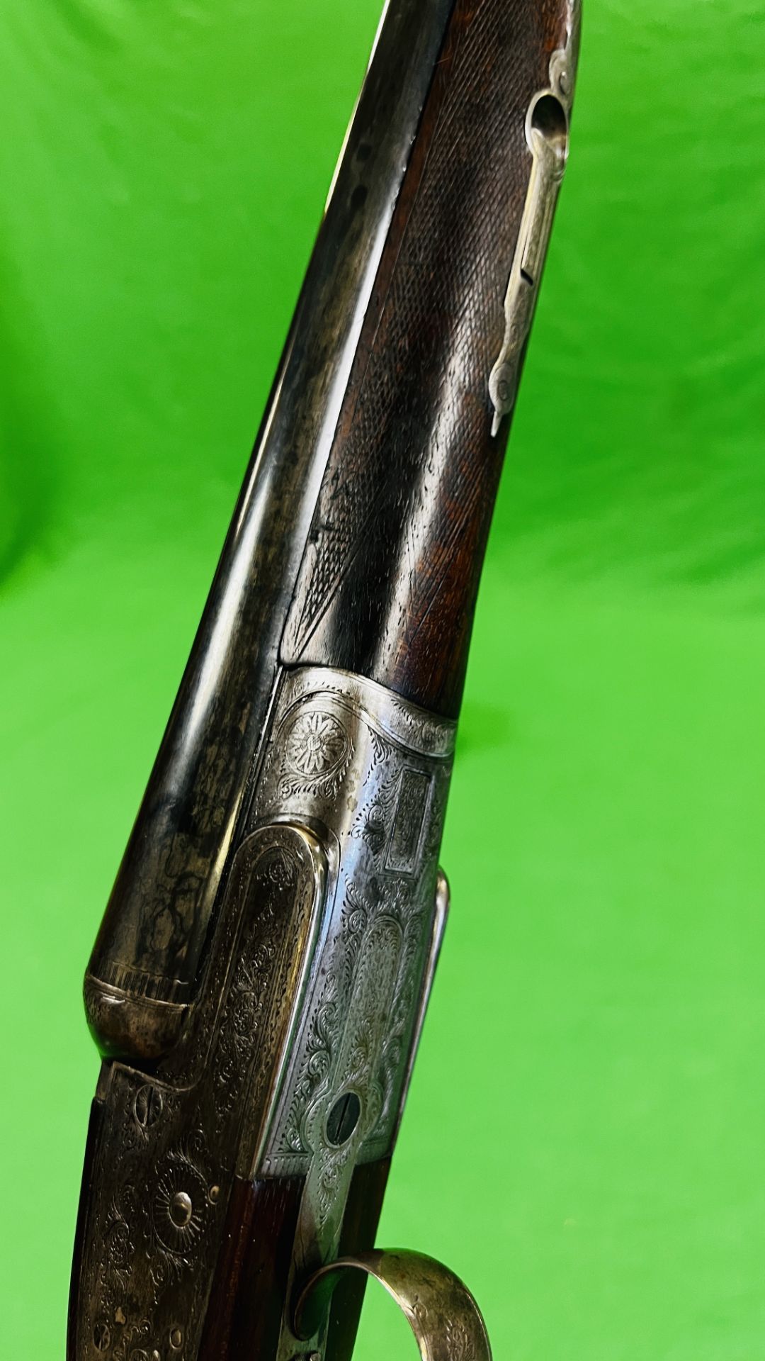 MIDLAND 12 BORE SIDE BY SIDE SHOTGUN, #105959, SIDE LOCK 25" BARRELS, FULL CHOKE 14", - Bild 28 aus 28