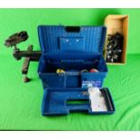 CARRY CASE CONTAINING QUANTITY OF ASSORTED AIR RIFLE PELLETS (PART TINS),