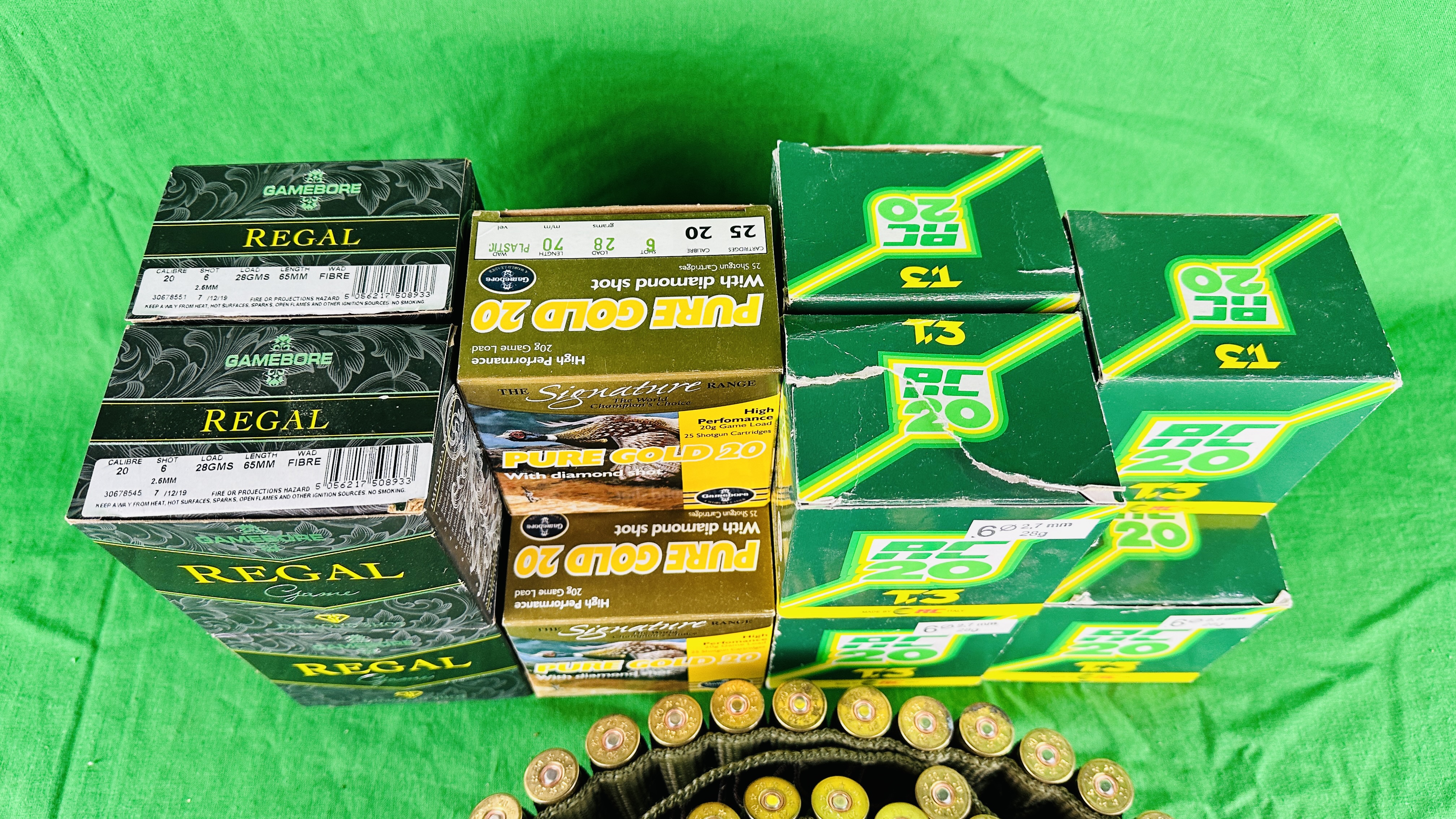 350 X 20 GAUGE CARTRIDGES TO INCLUDE RC 20 T3 28GRM 6 SHOT, PURE GOLD 20 6 SHOT 28GRM, - Image 2 of 8