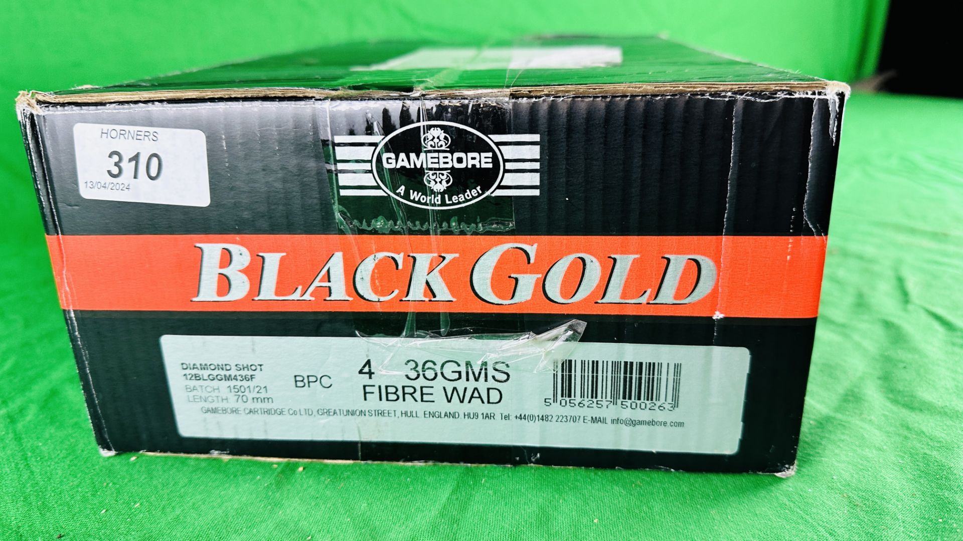 250 X GAMEBORE BLACK GOLD 12 GAUGE 4 SHOT 36GM FIBRE WAD CARTRIDGES - (TO BE COLLECTED IN PERSON BY - Image 2 of 5