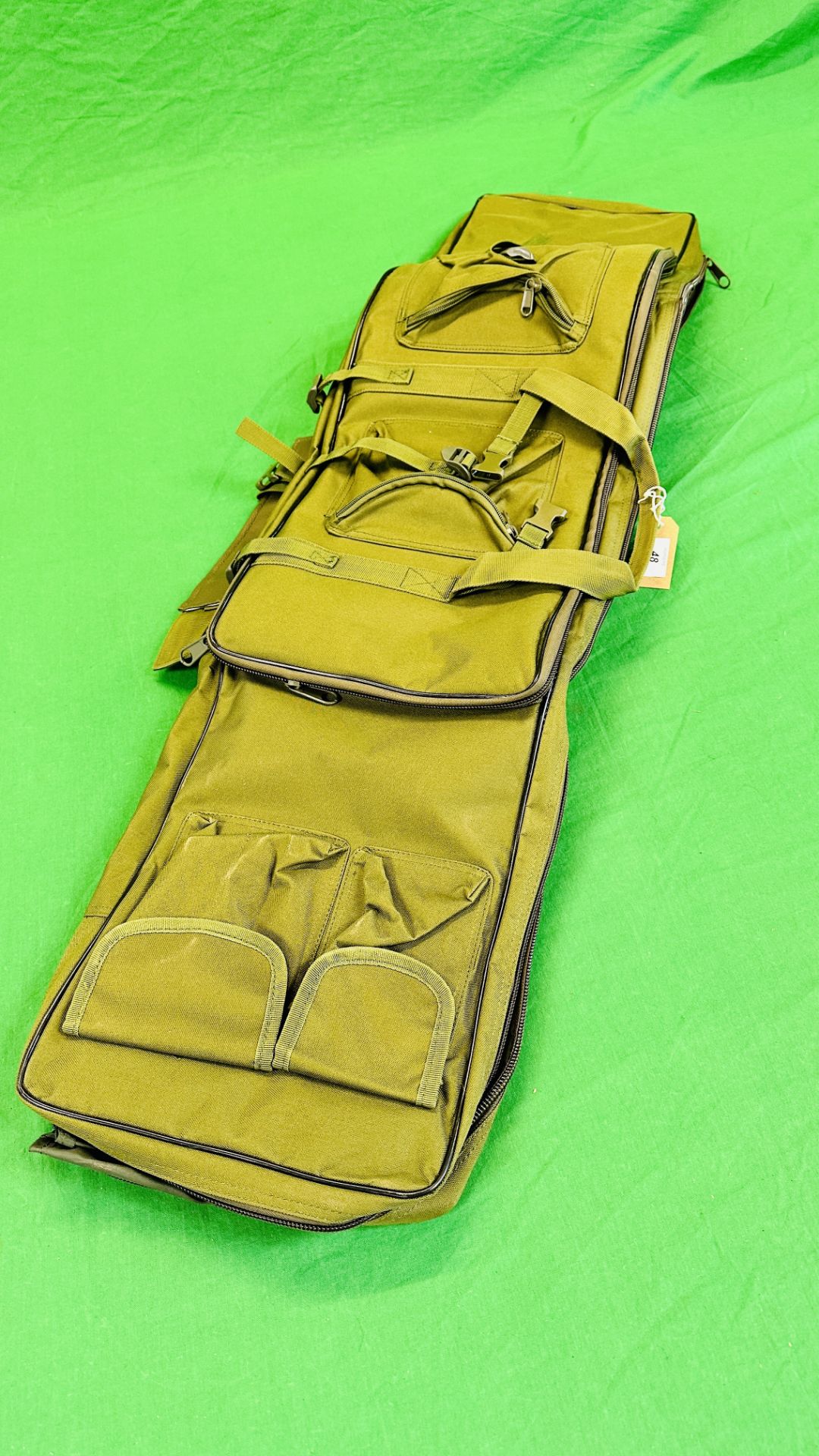 GREEN CANVAS TACTICAL RIFLE BAG