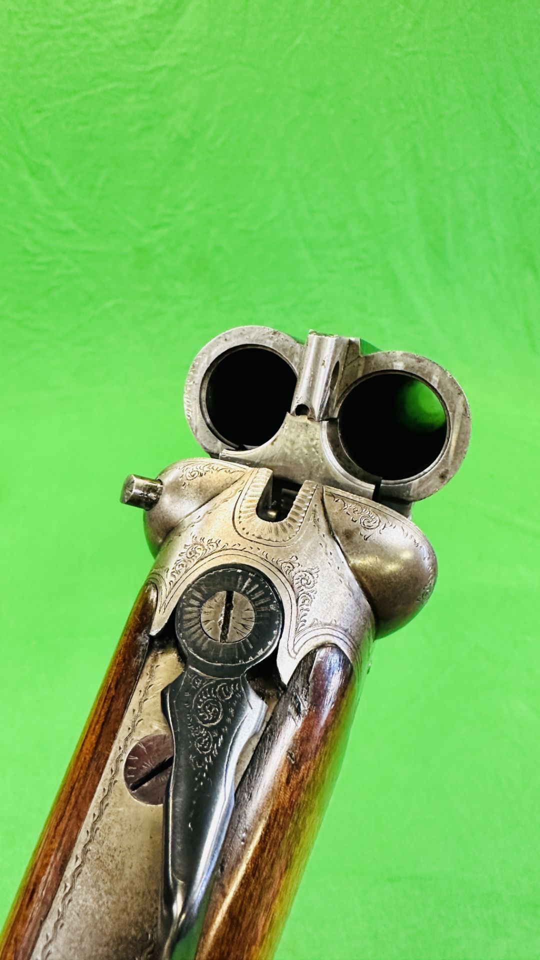 CHUBB 12 BORE SIDE BY SIDE SHOTGUN #1233 (BOXLOCK CYLINDER MECHANISM REPLACED), BSA BARRELS, - Image 12 of 16