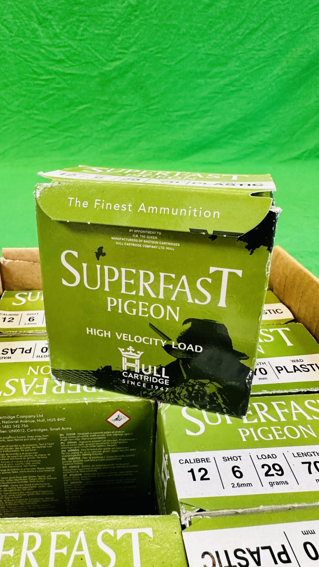200 X HULL CARTRIDGE SUPERFAST PIGEON 12 GAUGE 29G 6 SHOT PLASTIC WAD CARTRIDGES - (TO BE COLLECTED - Image 3 of 3