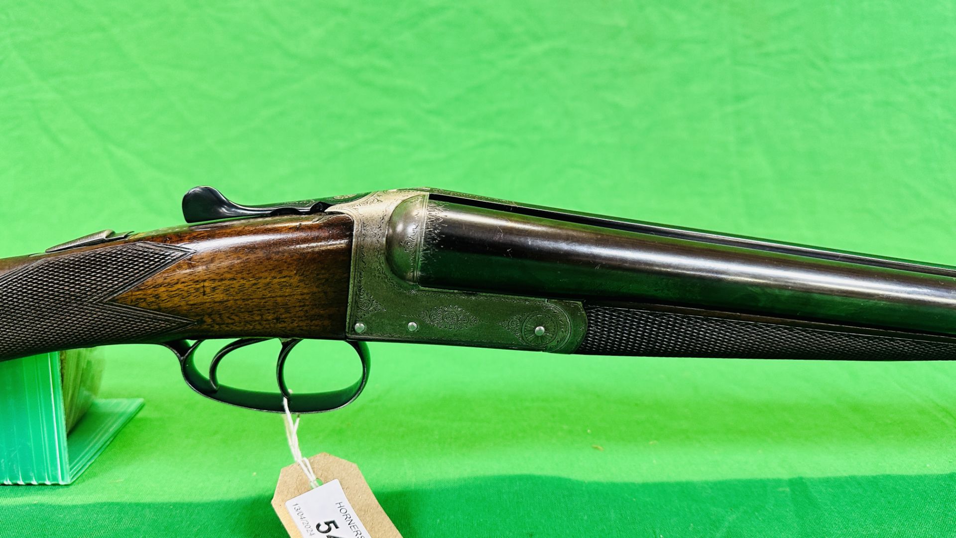 CHUBB 12 BORE SIDE BY SIDE SHOTGUN #1233 (BOXLOCK CYLINDER MECHANISM REPLACED), BSA BARRELS, - Image 2 of 16