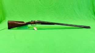 CHUBB 12 BORE SIDE BY SIDE SHOTGUN #1233 (BOXLOCK CYLINDER MECHANISM REPLACED), BSA BARRELS,