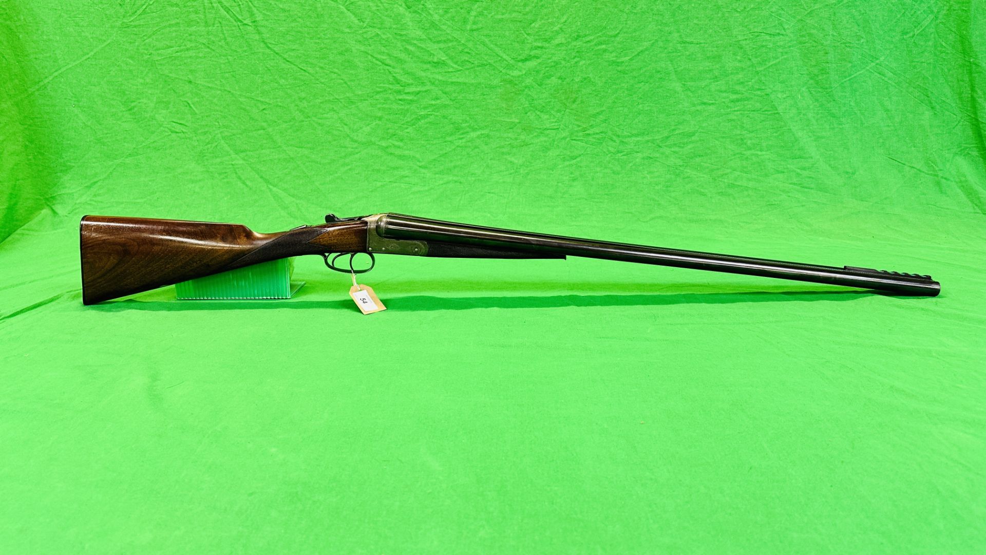 CHUBB 12 BORE SIDE BY SIDE SHOTGUN #1233 (BOXLOCK CYLINDER MECHANISM REPLACED), BSA BARRELS,