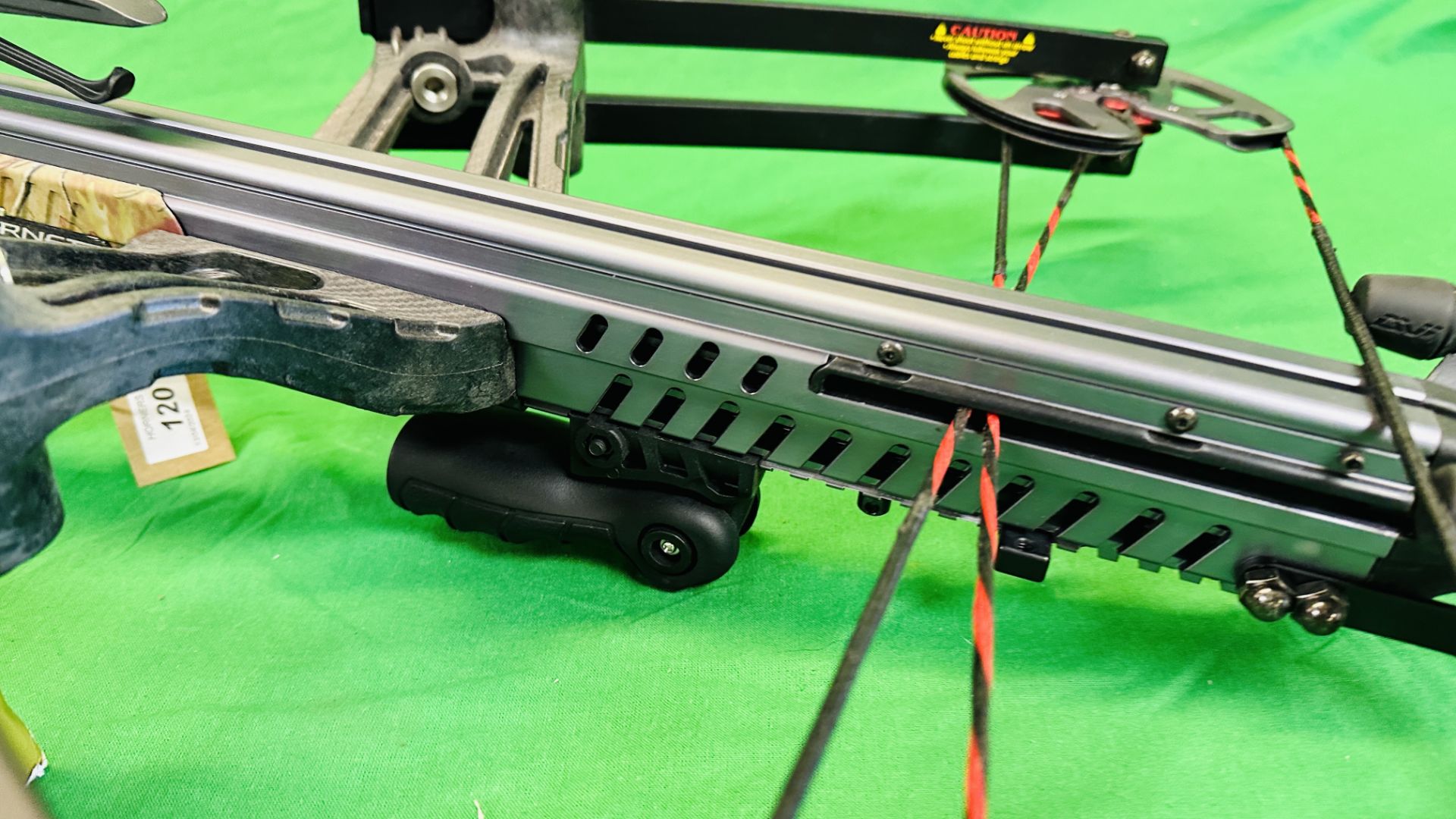 BARNETT "VENGANCE" COMPOUND CROSSBOW COMPLETE WITH THREE CARBON FIBRE CROSSBOW BOLTS, QUIVER, - Image 9 of 35