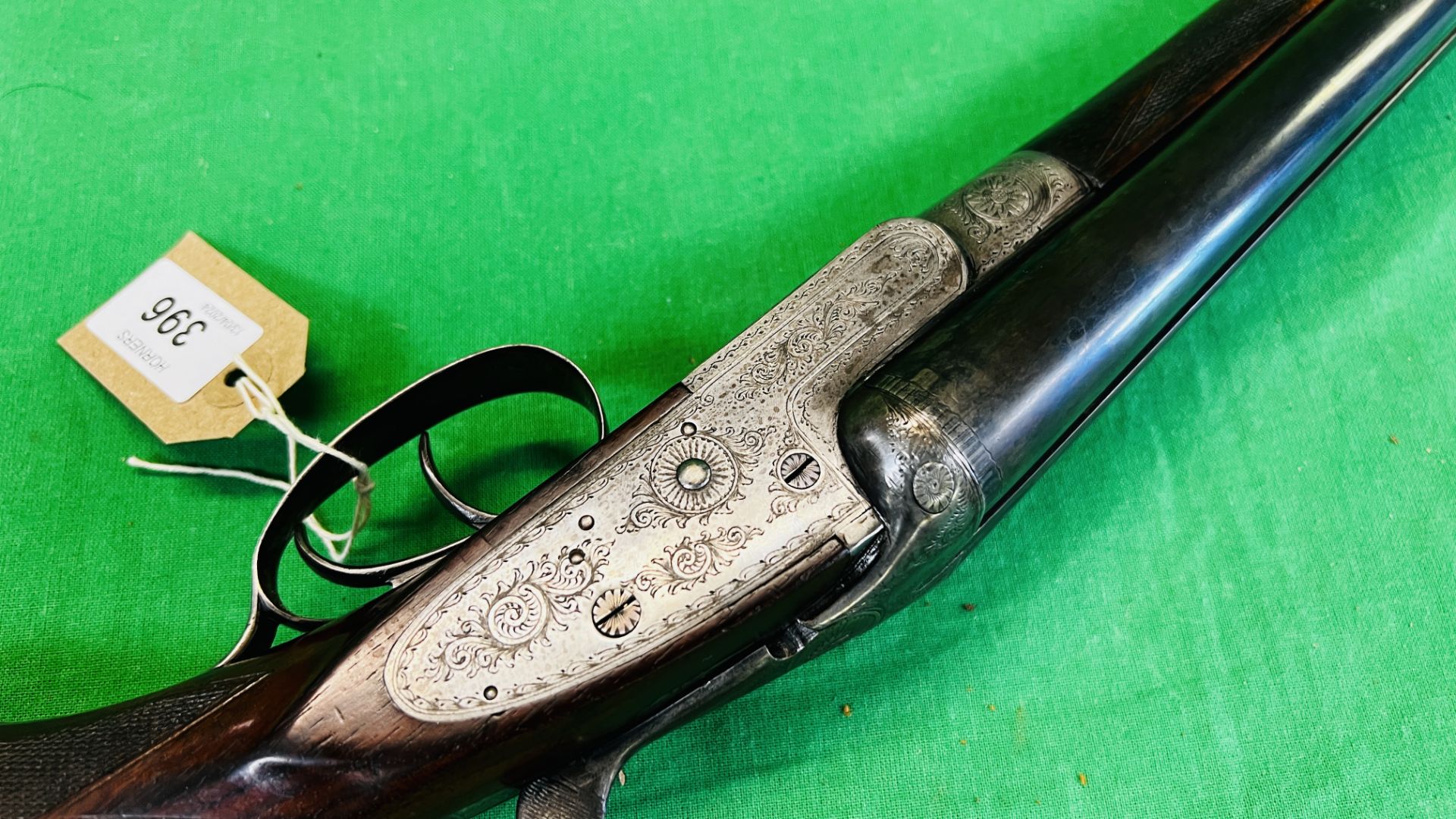 MIDLAND 12 BORE SIDE BY SIDE SHOTGUN, #105959, SIDE LOCK 25" BARRELS, FULL CHOKE 14", - Image 10 of 28