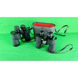 TWO PAIRS OF BINOCULARS INCLUDING CHINON 10X50 FIELD AND CHINON 6X50