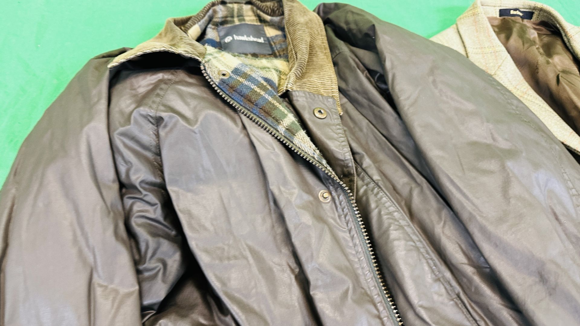 FIVE GENTS JACKETS TO INCLUDE BARBOUR TWEED JACKET, P.G. - Image 13 of 17
