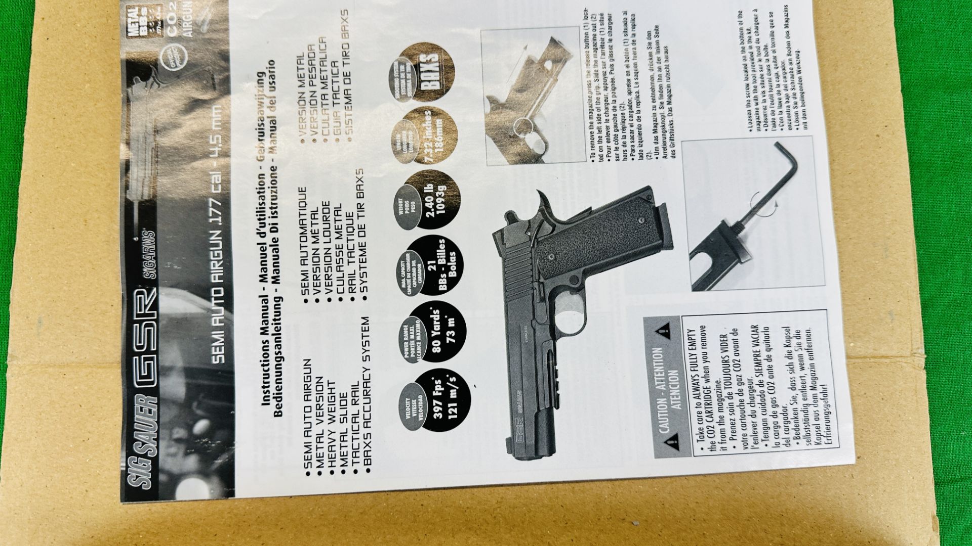 BOXED SIG SAUER GSR Co2 . - Image 10 of 10