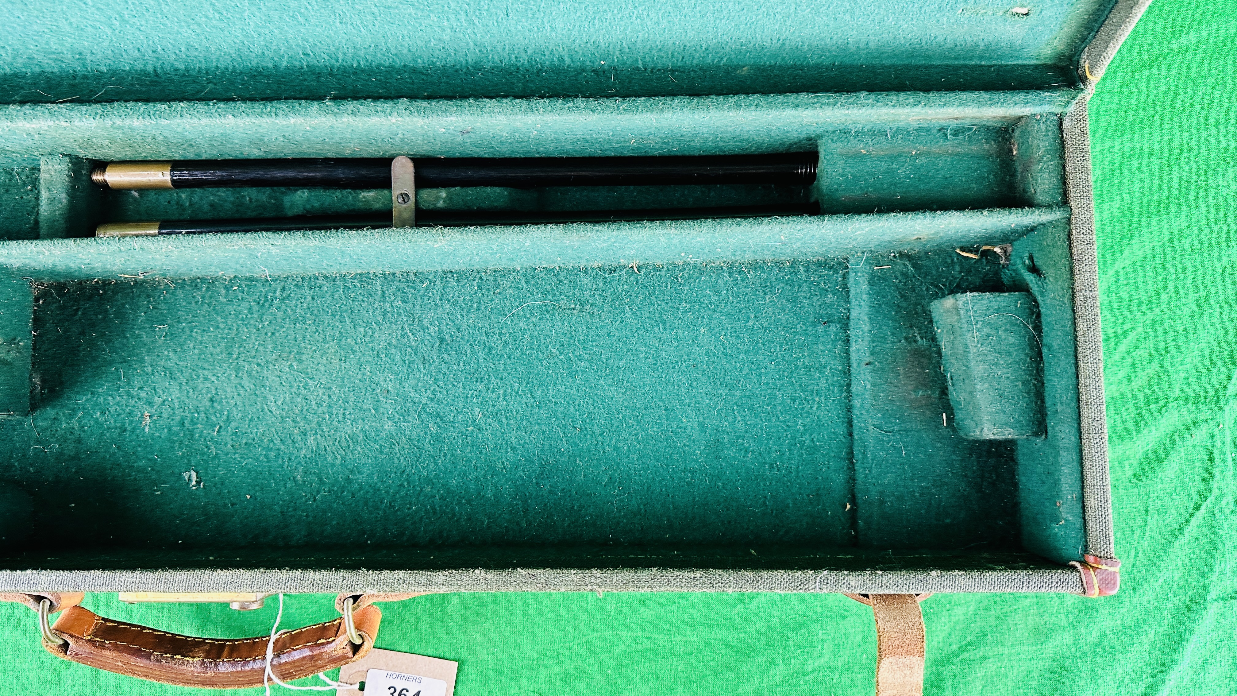 A BRADY LEATHER BOUND CANVAS MOTORING CASE PLUS CONTENTS TO INCLUDE CLEANING RODS, BARREL LOCKS, - Image 8 of 11