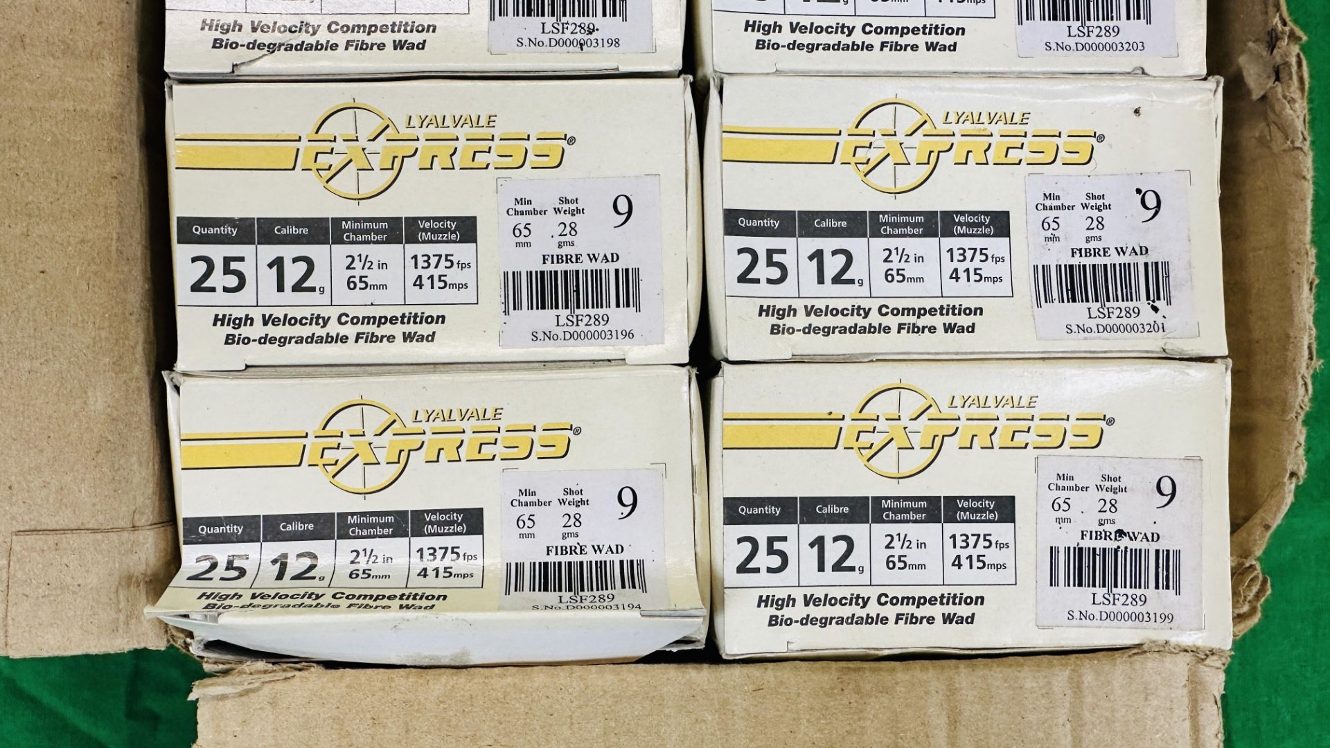 249 X 12 GAUGE CARTRIDGES TO INCLUDE LYALVALE EXPRESS 9 SHOT 28 GRM CARTRIDGES AND 2. - Image 2 of 3