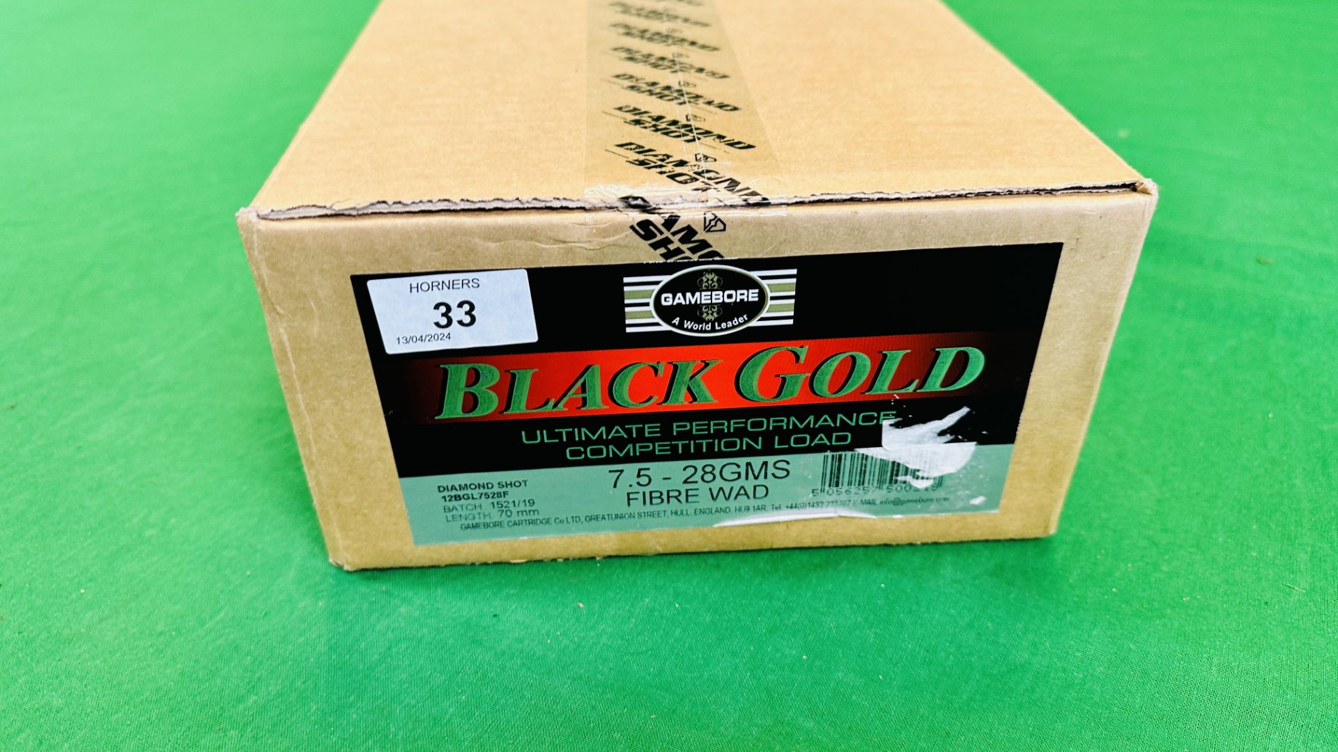 250 X GAMEBORE BLACK GOLD 12 GAUGE 28G 7. - Image 2 of 3