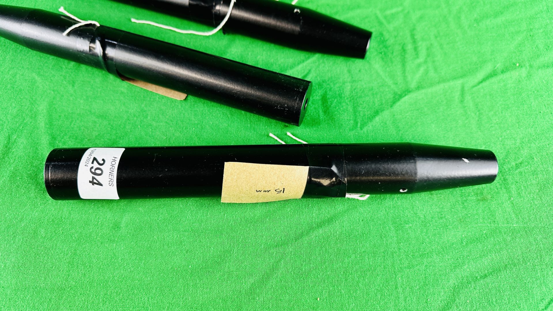 3 X 15MM SLIP ON SILENCERS. - Image 2 of 8