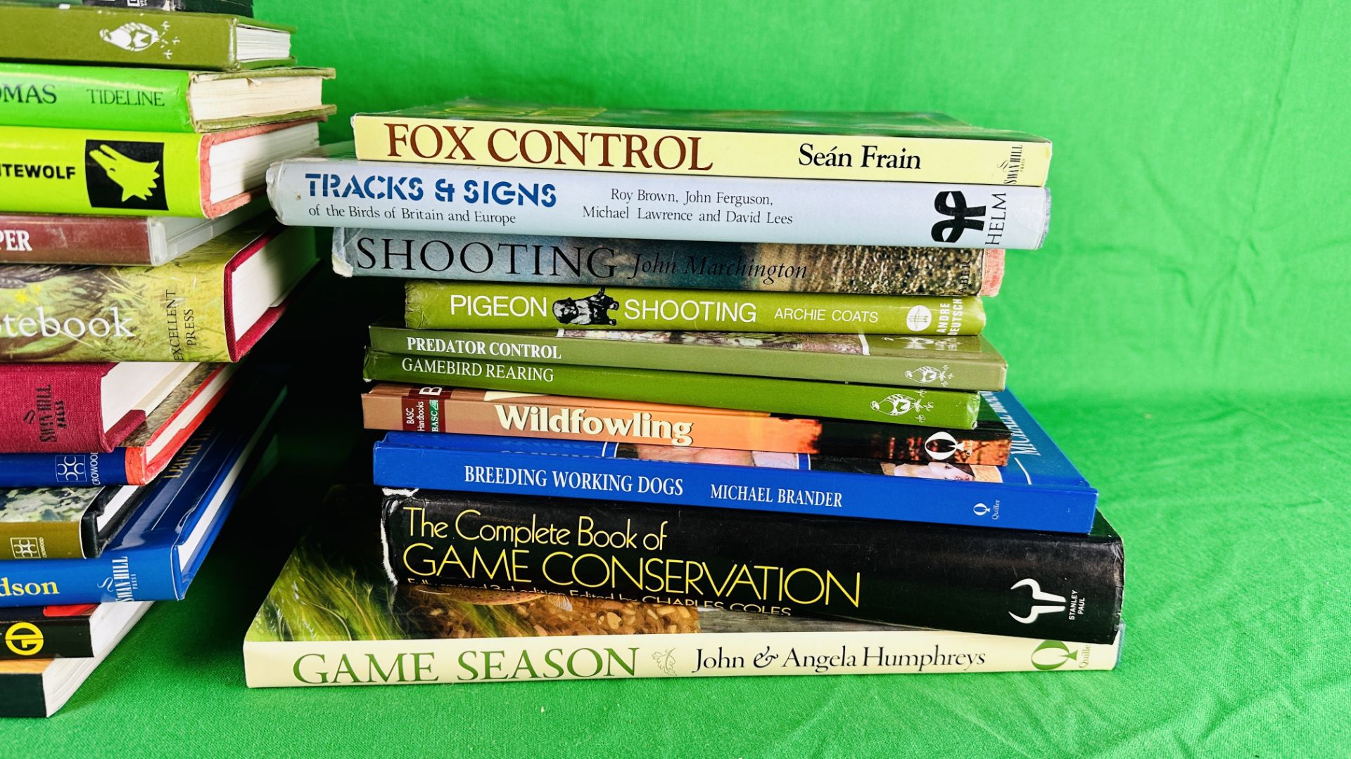 A GROUP OF BOOKS RELATING TO SHOOTING INCLUDING GAME SEASON, GAMEKEEPING, PIGEON KEEPING, - Image 2 of 4