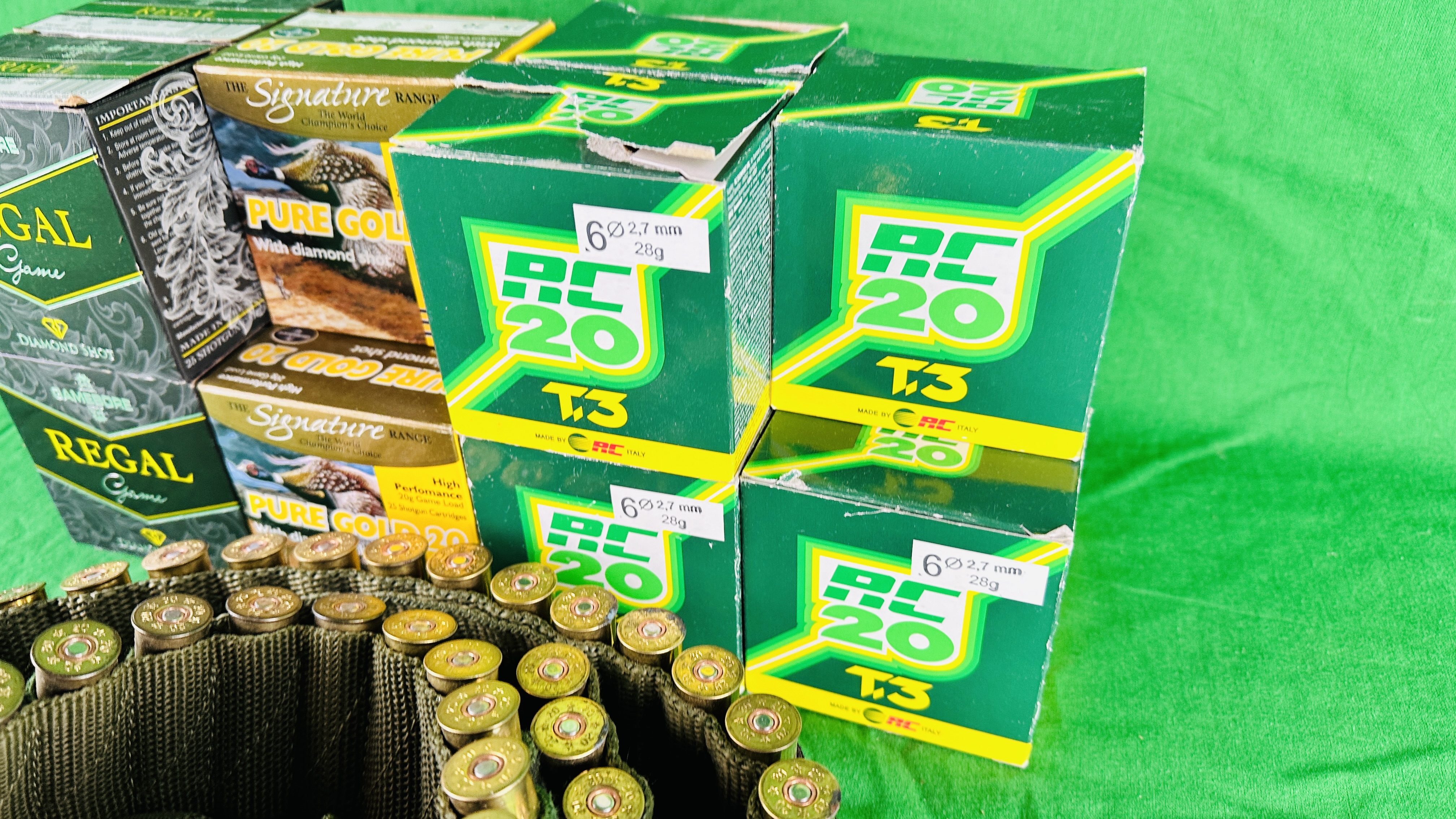 350 X 20 GAUGE CARTRIDGES TO INCLUDE RC 20 T3 28GRM 6 SHOT, PURE GOLD 20 6 SHOT 28GRM, - Image 7 of 8