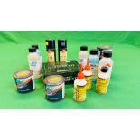 14 VARIOUS GUN CLEANING PRODUCTS TO INCLUDE 2 X WARTHOG UPI OIL, LEAD OUT LEAD REMOVAL SOLUTION,
