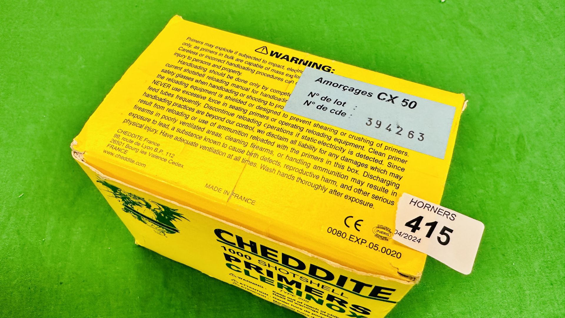 1000 CHEDDITE CLERINOX 209 PRIMERS - (TO BE COLLECTED IN PERSON BY LICENCE HOLDER ONLY - NO POSTAGE - Image 2 of 5