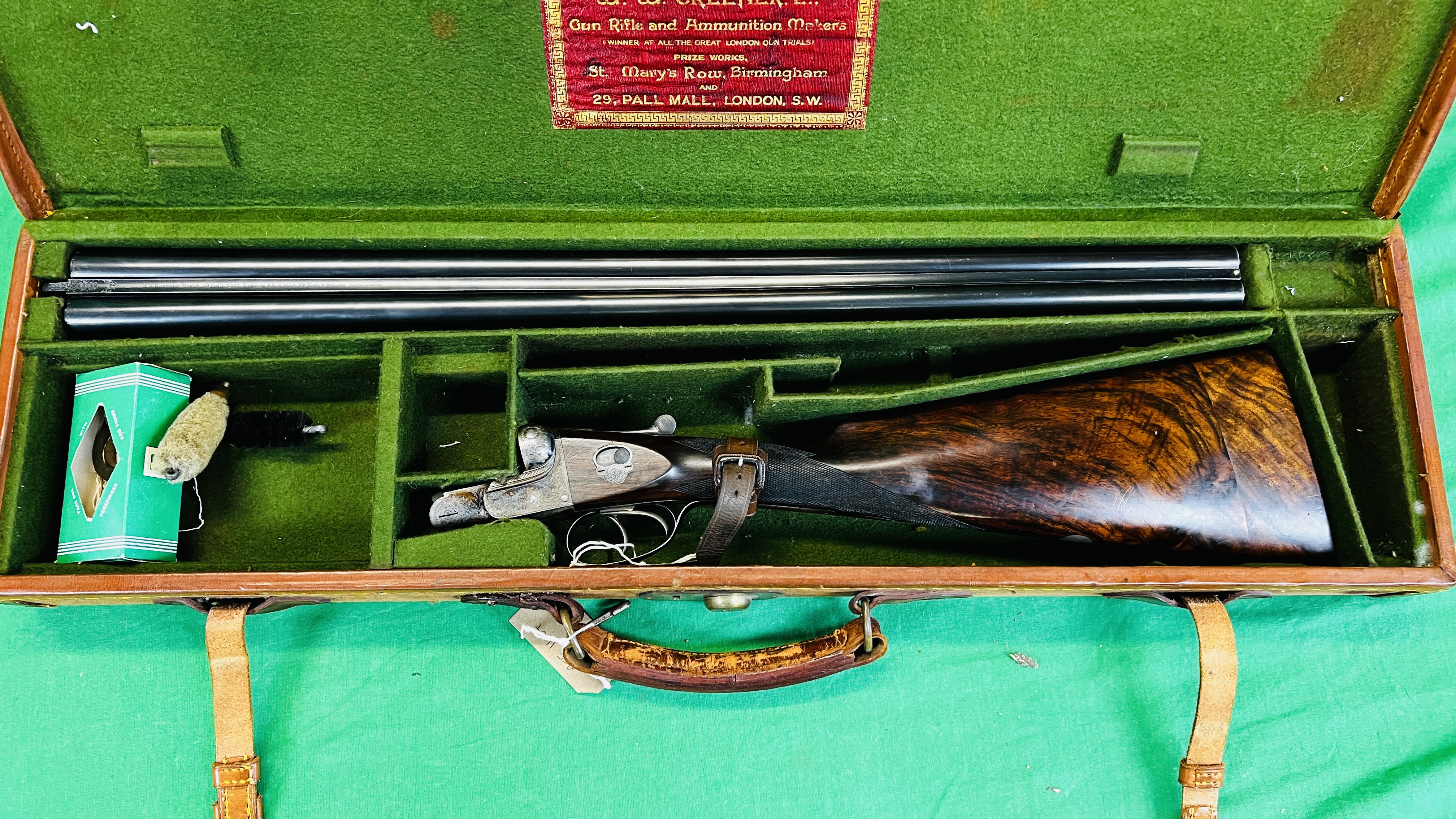 GREENER 12G SIDE BY SIDE SHOTGUN 27" BARRELS, CHAMBERED FOR 21/2", - Image 39 of 39