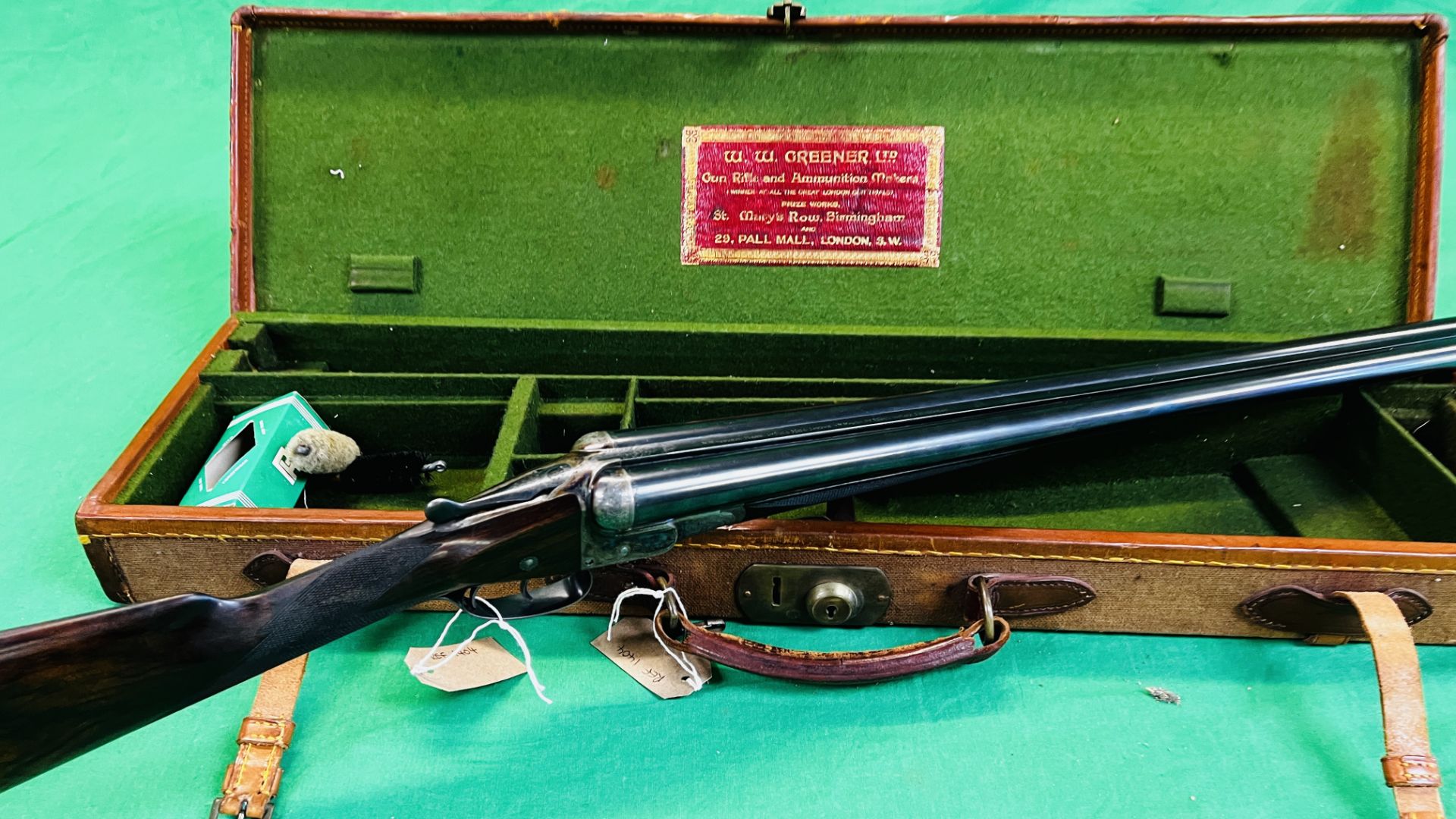 GREENER 12G SIDE BY SIDE SHOTGUN 27" BARRELS, CHAMBERED FOR 21/2", - Image 37 of 39