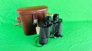 PAIR OF CARL ZEISS JENOPTEM 7X50 W BINOCULARS IN LEATHERED CASE