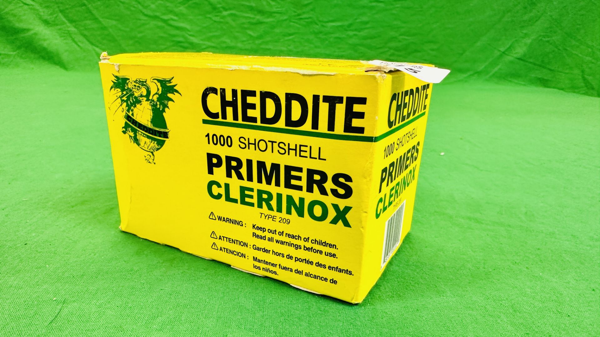 1000 CHEDDITE CLERINOX 209 PRIMERS - (TO BE COLLECTED IN PERSON BY LICENCE HOLDER ONLY - NO POSTAGE
